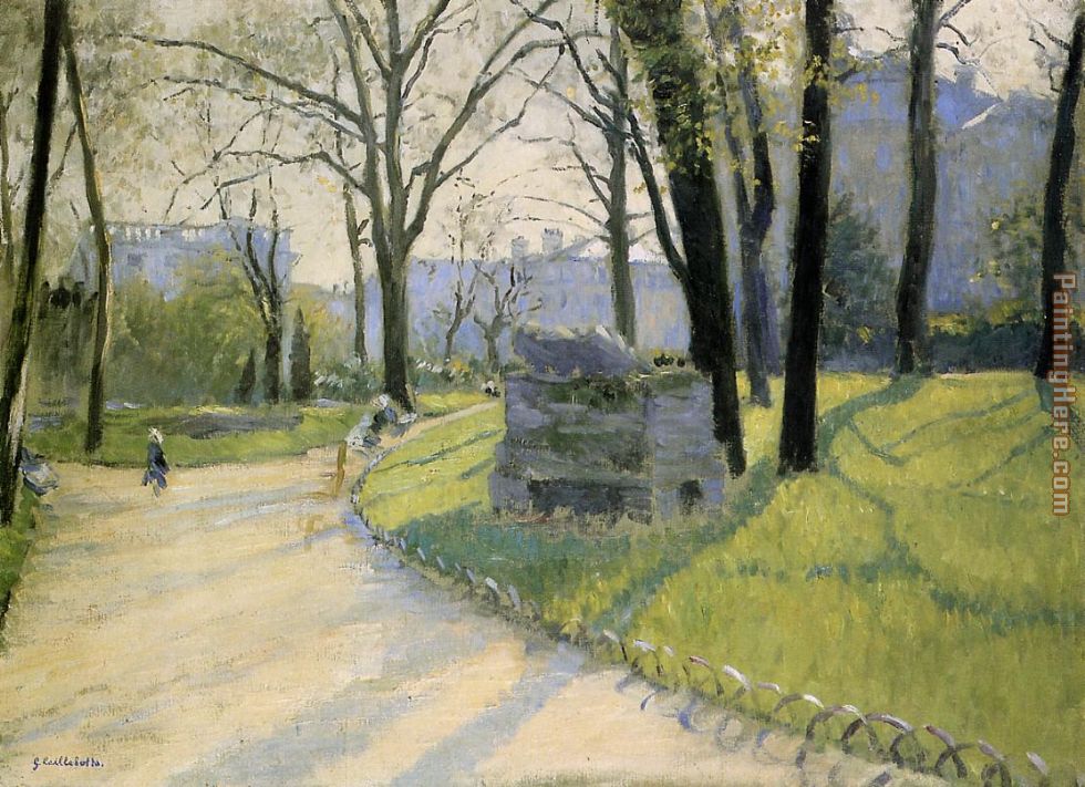 The Parc Monceau painting - Gustave Caillebotte The Parc Monceau art painting